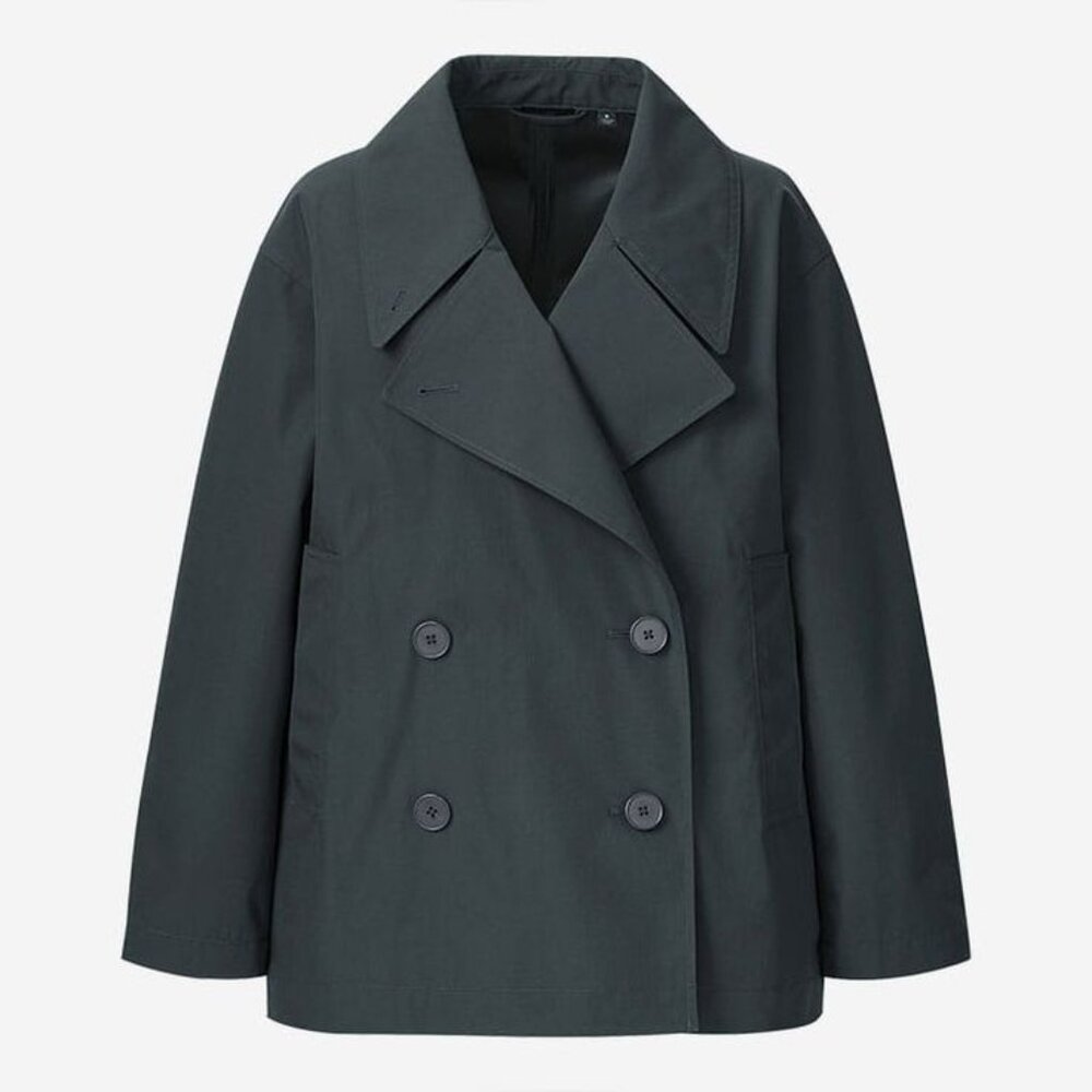 Uniqlo U Waterproof Oversized Cropped Trench